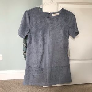 NWT Blue Suede Dress